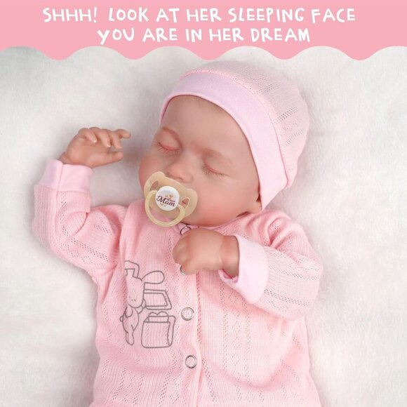 🆕18 Inches Girl Soft Body Clothes American  Realistic Newborn Reborn  Baby Doll - Picture 8 of 9